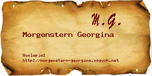 Morgenstern Georgina névjegykártya