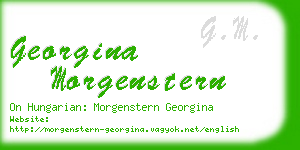 georgina morgenstern business card